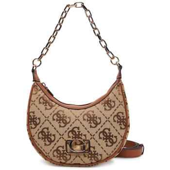 τσάντα guess hwjo96 42010 καφέ ύφασμα - ύφασμα σε προσφορά