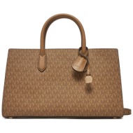 τσάντα michael michael kors scarlett 30r5gets2v καφέ απομίμηση δέρματος/-απομίμηση δέρματος