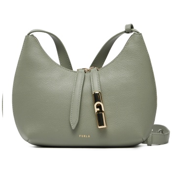 τσάντα furla wb01500 bx3353 ag700 πράσινο φυσικό δέρμα  σε προσφορά