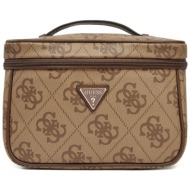 τσαντάκι καλλυντικών guess twob86 88039 καφέ απομίμηση δέρματος/-απομίμηση δέρματος