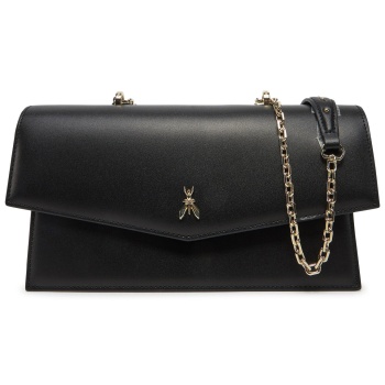 τσάντα patrizia pepe 8b0225/l061 μαύρο φυσικό δέρμα - grain σε προσφορά