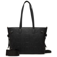 τσάντα valentino samba re vbs8zg01 μαύρο απομίμηση δέρματος/-απομίμηση δέρματος