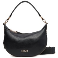 τσάντα liu jo ecs s hobo aa5043 e0054 μαύρο απομίμηση δέρματος/-απομίμηση δέρματος