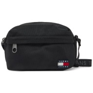 τσάντα tommy jeans tjw ess daily crossove raw0aw17286 μαύρο ύφασμα - ύφασμα
