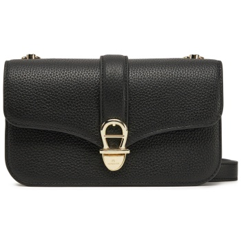 τσάντα aigner 132411 μαύρο φυσικό δέρμα - grain leather σε προσφορά