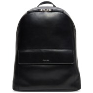 σακίδιο calvin klein ck sleek 2g round bp k50k512913 μαύρο απομίμηση δέρματος/-απομίμηση δέρματος