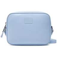 τσάντα tommy jeans tjw ess must camera bag aw0aw16964 γαλάζιο απομίμηση δέρματος/-απομίμηση δέρματος