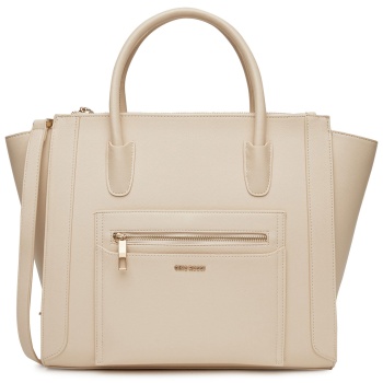 τσάντα gino rossi wen-18 ss μπεζ συνθετικό ύφασμα