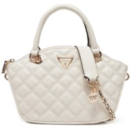 τσάντα guess hwqg87 48760 λευκό απομίμηση δέρματος/-απομίμηση δέρματος