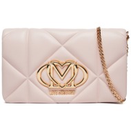 τσάντα love moschino jc4043pp1mlc0601 ροζ απομίμηση δέρματος/-απομίμηση δέρματος