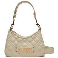 τσάντα love moschino jc4152pp1mla0110 εκρού απομίμηση δέρματος/-απομίμηση δέρματος