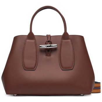 τσάντα longchamp 10058hcn καφέ φυσικό δέρμα - grain leather σε προσφορά