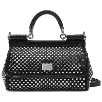 τσάντα dolce&gabbana bb7116 ap602 μαύρο ύφασμα - ύφασμα