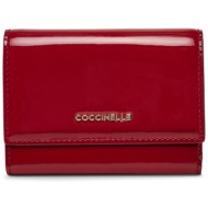 μικρό πορτοφόλι γυναικείο coccinelle e2 sxc 11 f0 01 μπορντό φυσικό δέρμα - grain leather