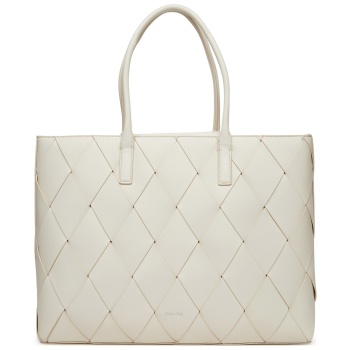 τσάντα calvin klein ck woven medium shopper k60k612994 σε προσφορά