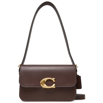 τσάντα coach sage cam17 καφέ φυσικό δέρμα - grain leather