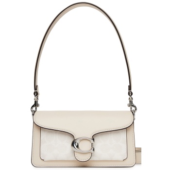 τσάντα coach cy200 lhxun εκρού φυσικό δέρμα - grain leather σε προσφορά