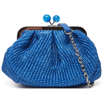 τσάντα weekend max mara palmas 2515511095650 μπλε υλικό 