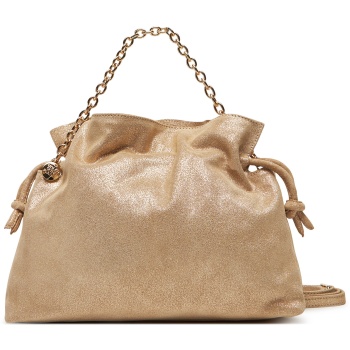 τσάντα unisa zelora 25 bm χρυσό φυσικό δέρμα - grain leather σε προσφορά