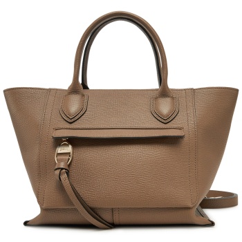 τσάντα longchamp 10104hta-015 καφέ φυσικό δέρμα - grain σε προσφορά