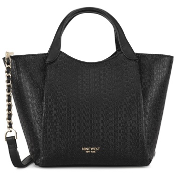 τσάντα nine west lda6767a μαύρο yλικό - πολυουρεθάνη σε προσφορά