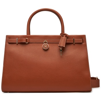 τσάντα tommy hilfiger american icon tote leather aw0aw17185 σε προσφορά
