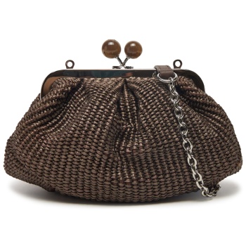 τσάντα weekend max mara palmas 2515511095650 καφέ ύφασμα 