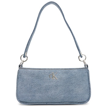 τσάντα calvin klein denim shoulder pouch w/strap lv04f3217g