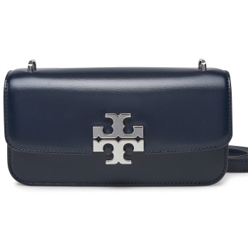 τσάντα tory burch 164832 σκούρο μπλε φυσικό δέρμα - grain σε προσφορά