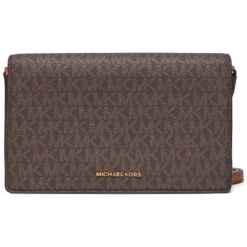 τσάντα michael michael kors jet set 32t4gj6c6b καφέ σε προσφορά