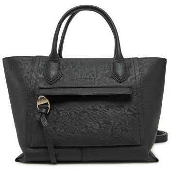 τσάντα longchamp 10104hta μαύρο φυσικό δέρμα - grain leather σε προσφορά