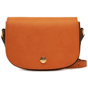 τσάντα longchamp 10165hyz πορτοκαλί φυσικό δέρμα - grain
