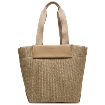 τσάντα calvin klein ck raffia medium shopper k60k613174 σε προσφορά