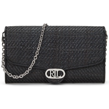 τσάντα lauren ralph lauren 432966881002 μαύρο υλικό - υλικό σε προσφορά