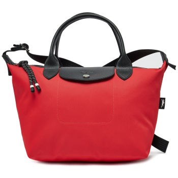 τσάντα longchamp l1512hsr κόκκινο ύφασμα - ύφασμα
