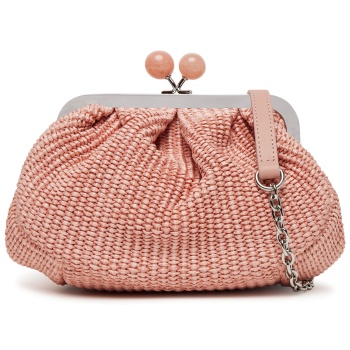 τσάντα weekend max mara 2515511095650 ροζ ύφασμα - ύφασμα