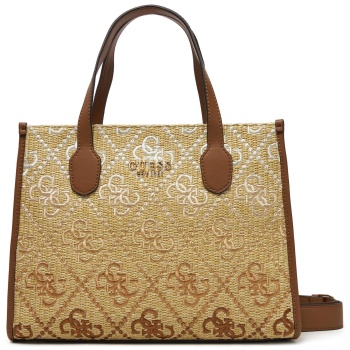 τσάντα guess hwsw86 65220 μπεζ ύφασμα - ύφασμα σε προσφορά