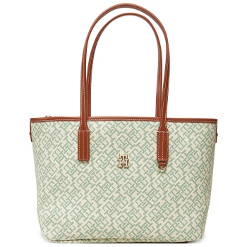 τσάντα tommy hilfiger th monoplay leather mini tote σε προσφορά