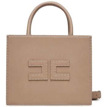 τσάντα elisabetta franchi bs08a51e2 μπεζ απομίμηση