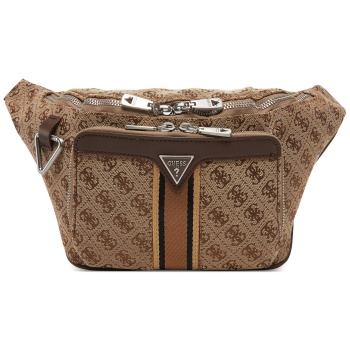 τσαντάκι μέσης guess hmmist p5156 μπεζ ύφασμα - ύφασμα