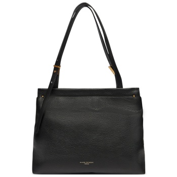 τσάντα gianni chiarini bs 10947 grn μαύρο φυσικό δέρμα 