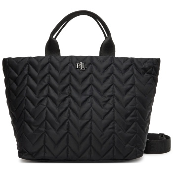 τσάντα lauren ralph lauren 431974398003 μαύρο ύφασμα 