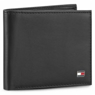μεγάλο ανδρικό πορτοφόλι tommy hilfiger - eton mini cc wallet am0am00655/83365 black 002
