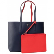 τσάντα lacoste - shopping bag nf2142aa peacoat salsa b50