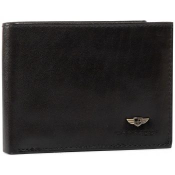 μεγάλο ανδρικό πορτοφόλι peterson - 304-02-01-01 μαύρο