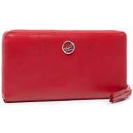 μεγάλο γυναικείο πορτοφόλι semi line - p8224-2 κόκκινο