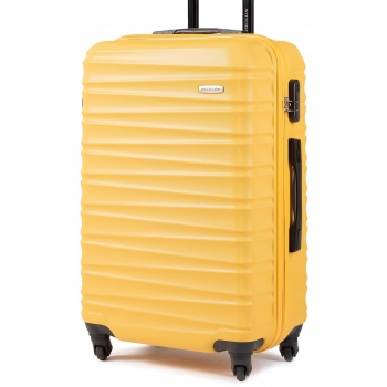 μεσαία σκληρή βαλίτσα wittchen - 56-3a-312-50 κίτρινο