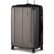 μεγάλη σκληρή βαλίτσα travelite - city 73049-04 anthrazit