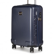 μικρή σκληρή βαλίτσα puccini - panama pc029c dark blue 7a
