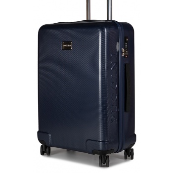 μεσαία σκληρή βαλίτσα puccini - panama pc029b 7a dark blue σε προσφορά